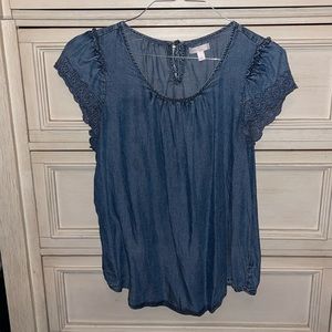 Lauren Conrad Chambray Blouse